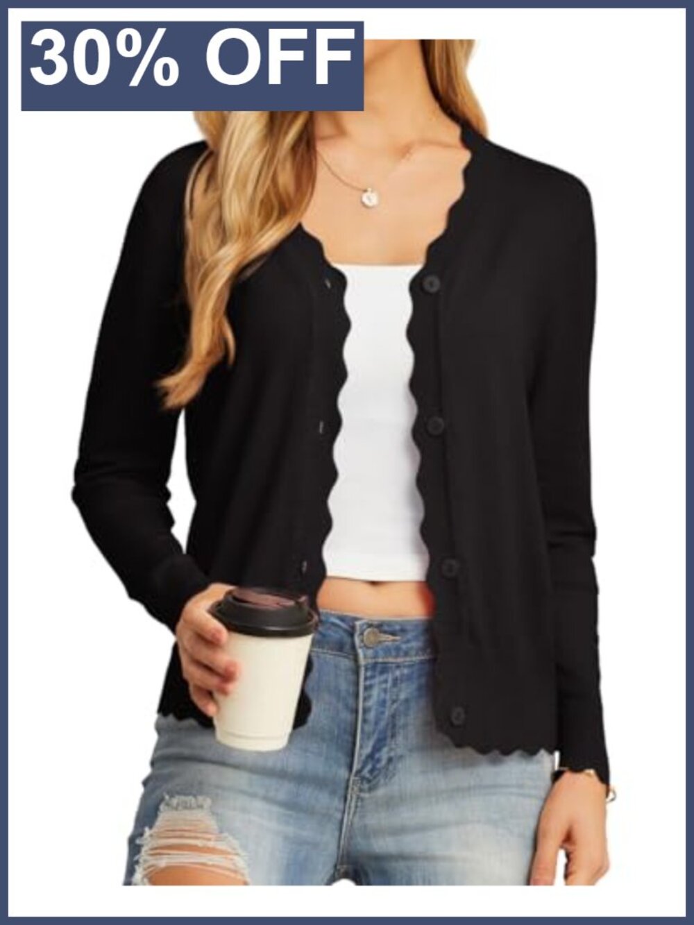 Lightweight Long Sleeve Button Down V-Neck Knit Cardigan Sweater